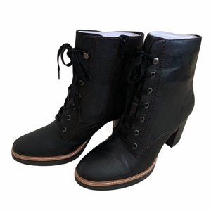 Naturalizer Callie Mid Shaft Calf Lug Sole Boot Black 11